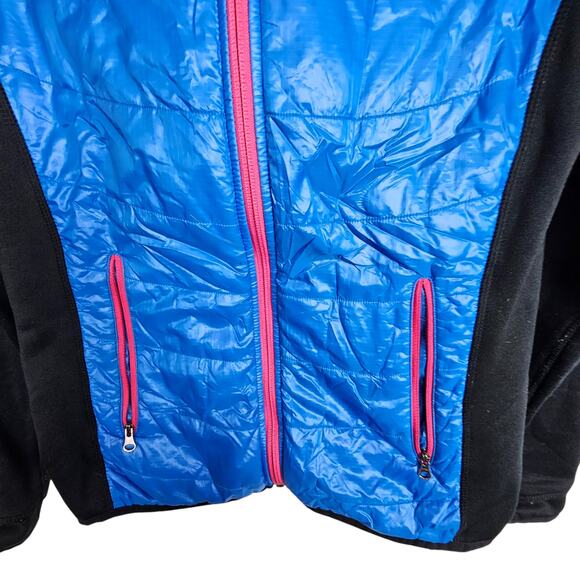 Marmot Jacket Women S Black Blue Zip Up Jacket Polartec Jacket Insulated Jacket - Picture 3 of 10